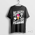Officials Philadelphia Phillies Baseball Ice Cream Cone Hearts