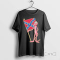 Officials Pink Panther Holding Confederate Flag