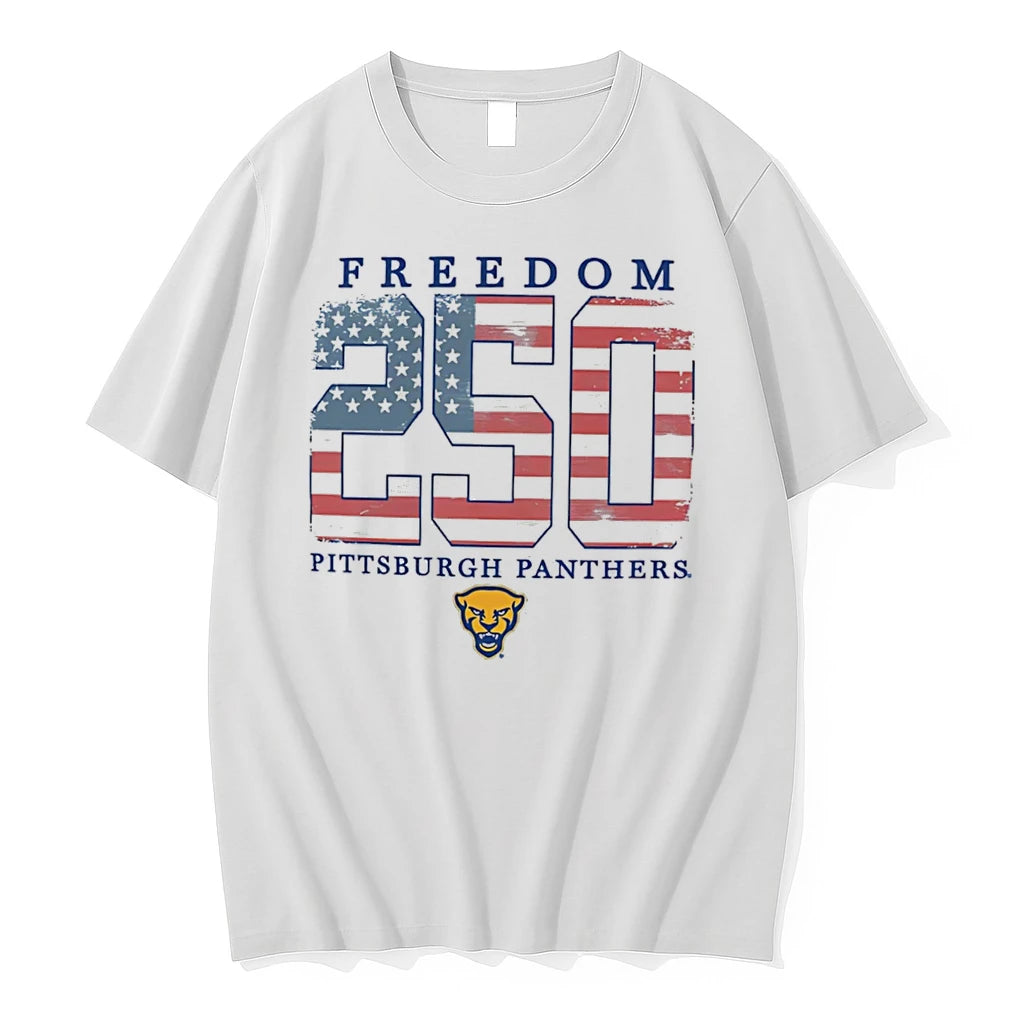 Officials Pitt Panthers Americana Freedom 250th Logo Tee T Shirt Sweater