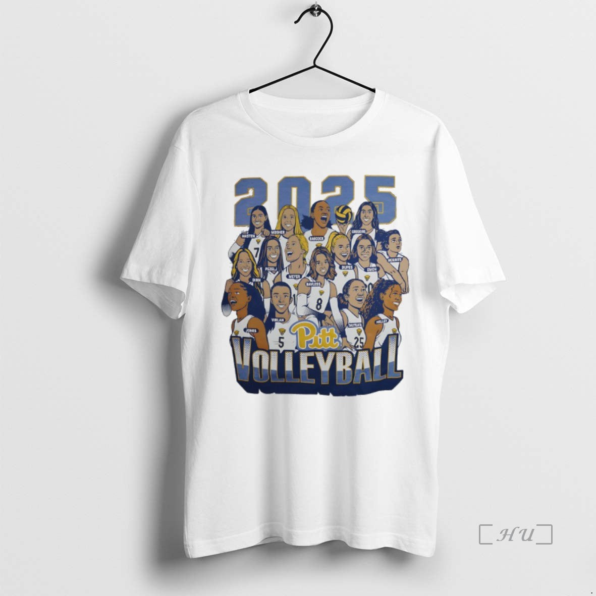 Officials Pitt Panthers Roster Caricature T Shirt Sweater