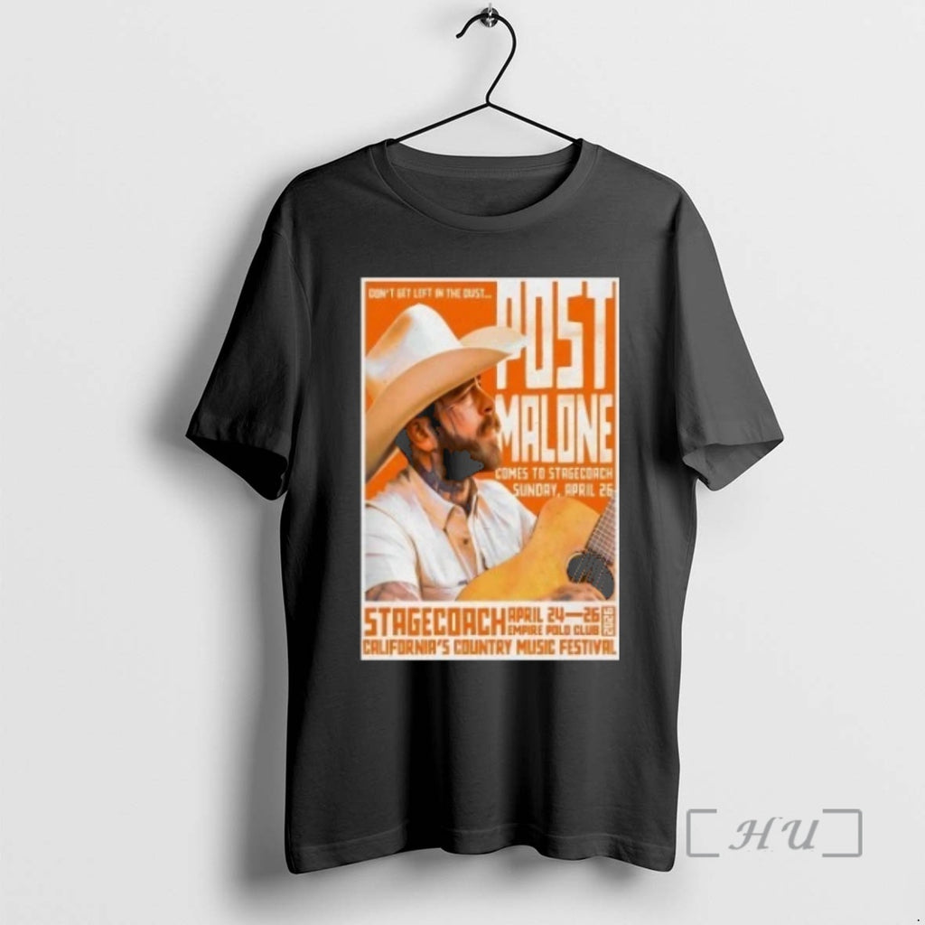 Officials Post Malone Apr 24 26 2026 Stagecoach Festival In Indio Ca Premium T Shirts