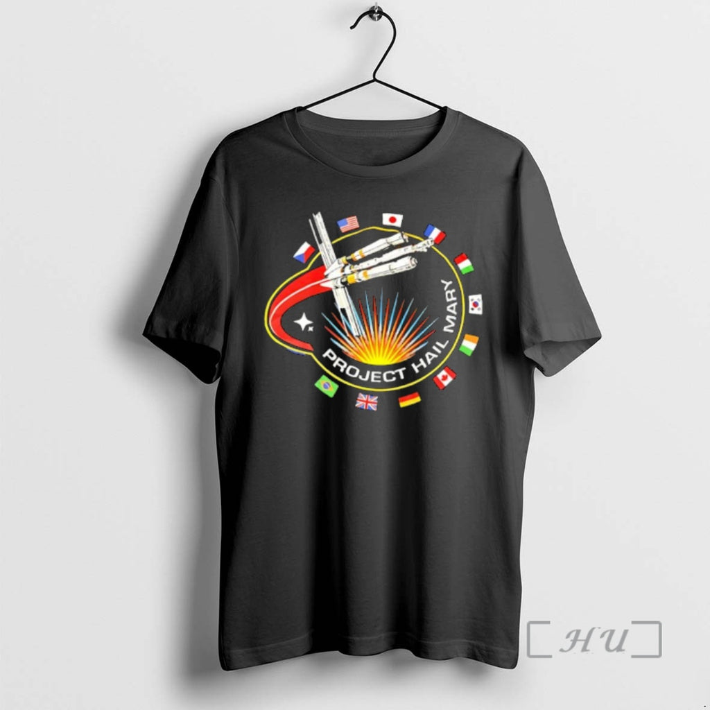 Officials Project Hail Mary Space Mission Logo International Flags