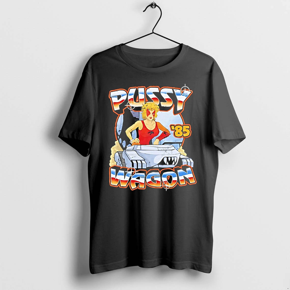 Officials Pussy Wagon 85 Retro Car Girl Vintage T Shirt Sweater