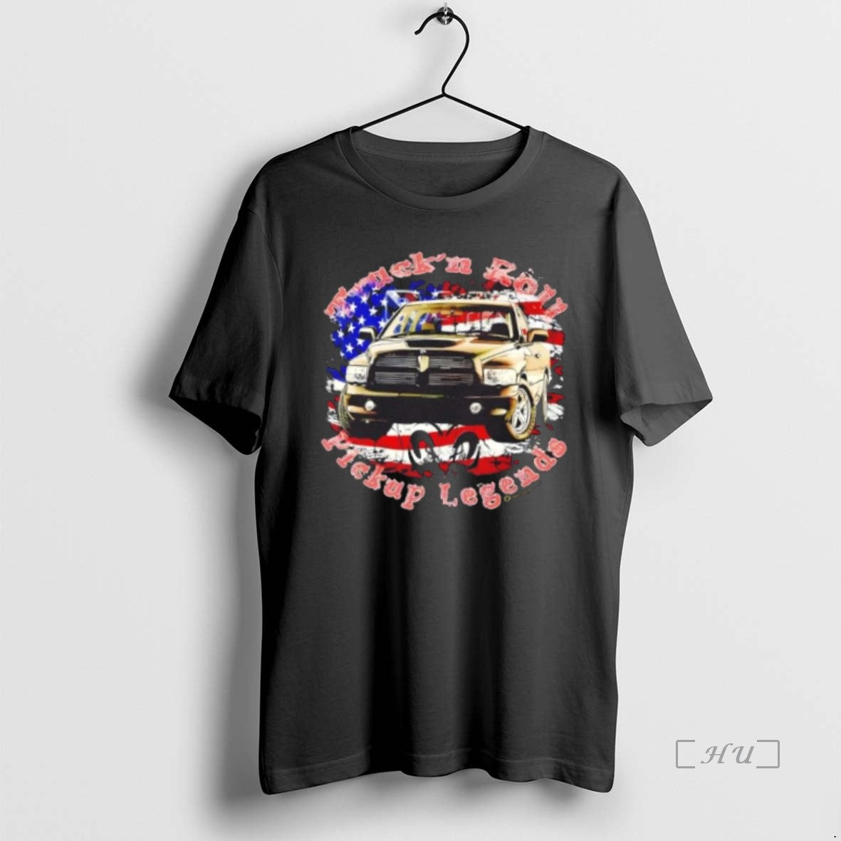 Officials Ram Car Truck N Roll Pickup Legends Us Flag T Shirt Sweater