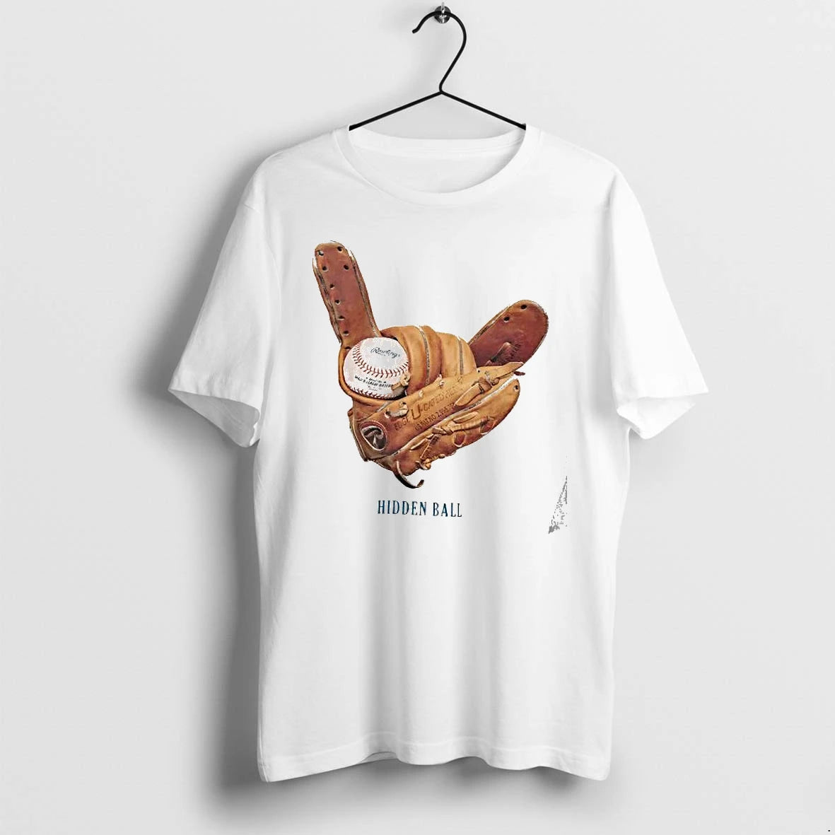Officials Rawlings Baseball Glove Edge U Cated Heel Hidden Ball Premium T Shirt