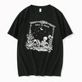 Officials Read In Peace Skeleton Reading Book Crescent Moon Line Art Mens T Shirt Sweater