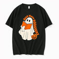 Officials Read More Booooooks Cartoon Ghost Holding Orange Open Novel Pumpkin Bucket Mens