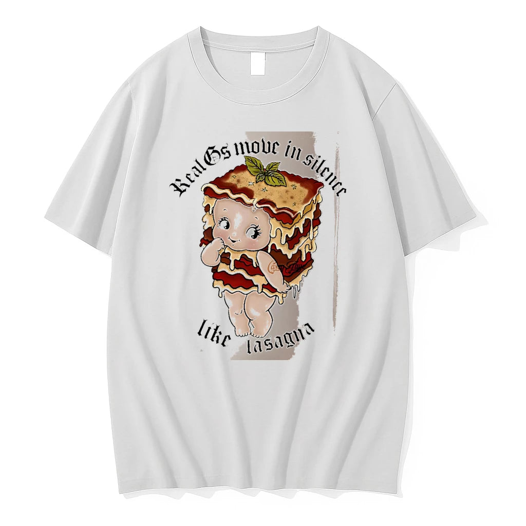 Officials Real Gs Move In Silence Like Lasagna Baby Food Art White
