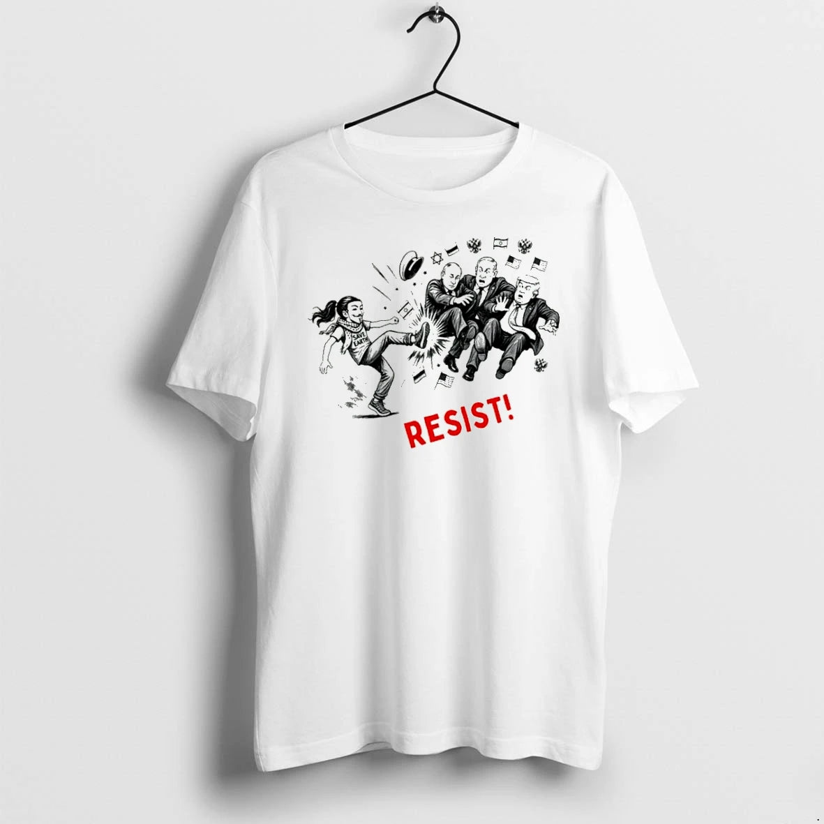 Officials Resist Save Earth Anonymous Activist Political Premium T Shirt