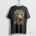 Officials Retro Tis The Season Skeleton Pumpkin Ghost Halloween Tee Shirt Sweater