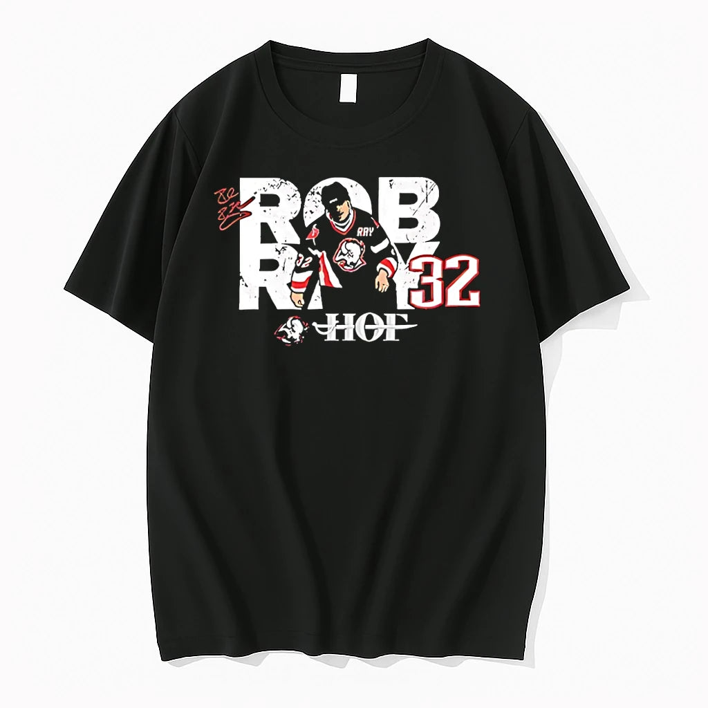 Officials Rob Ray 32 Buffalo Sabres Hof Signature Vintage T Shirt Sweater