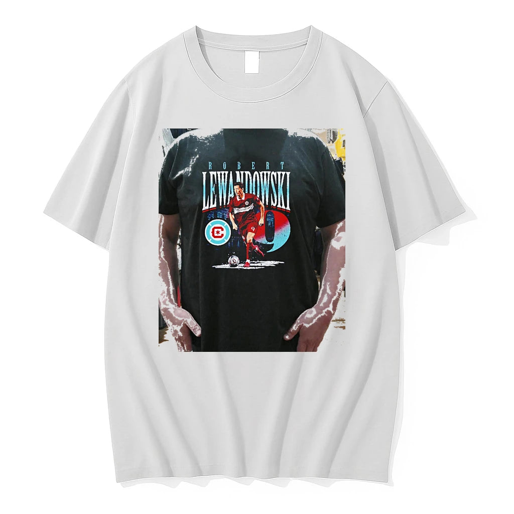 Officials Robert Lewandowski Chicago Fire Fc Feature Premium T Shirt