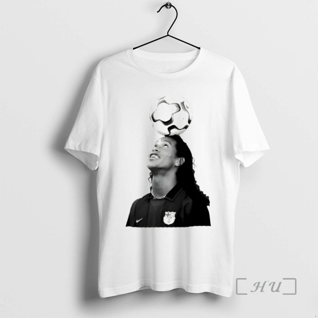 Officials Ronaldinho With Football Barcelona Fc Vintage