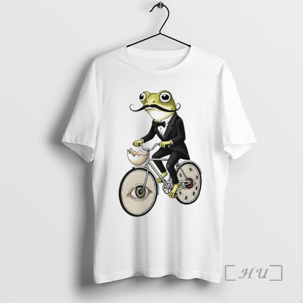 Officials Salvador Dali Inspired Frog On Bicycle