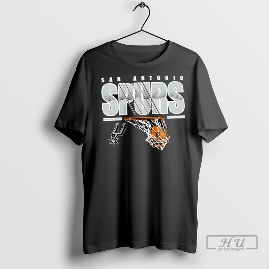 Officials San Antonio Spurs Black Hoop Dreams Basketball T Shirts