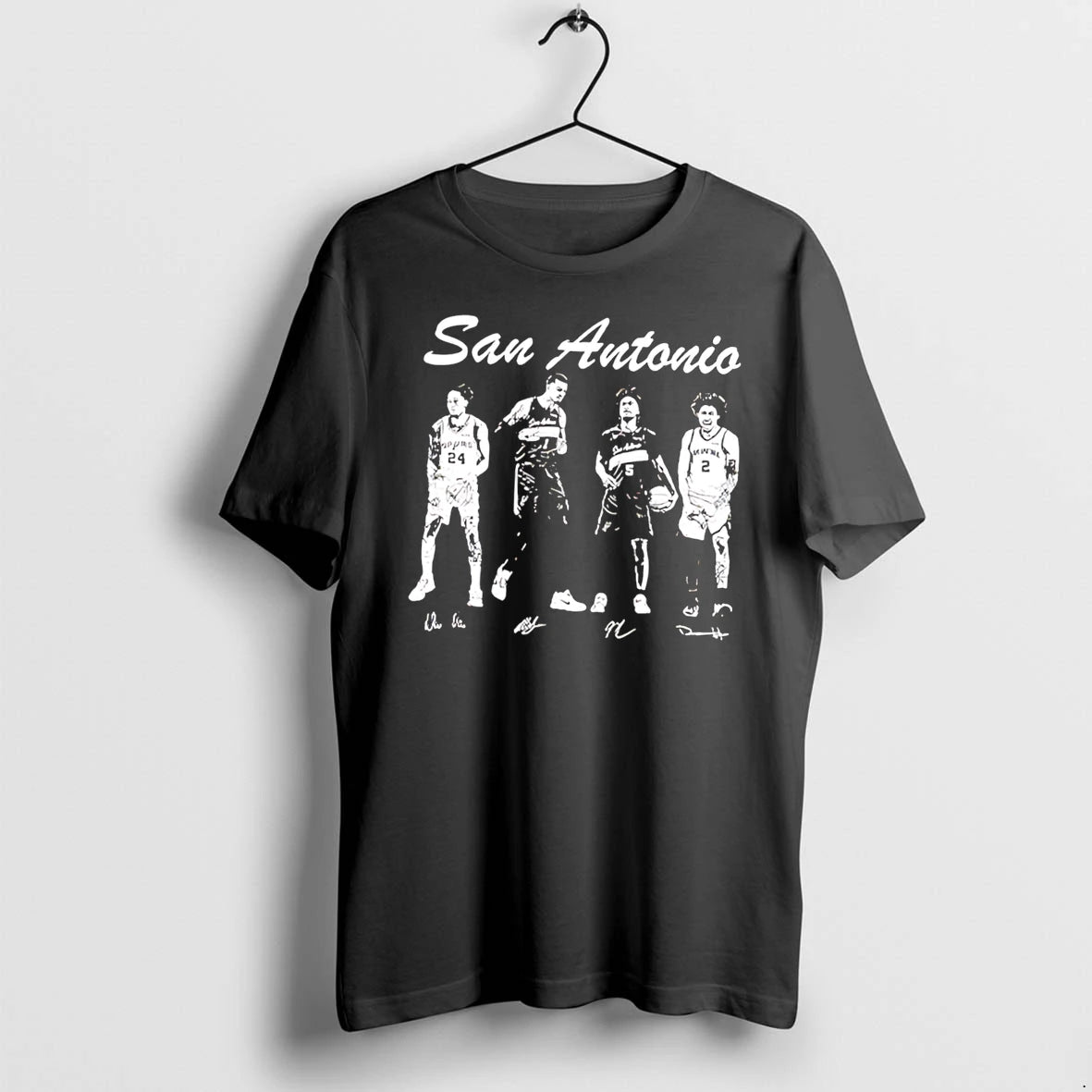 Officials San Antonio Spurs Wembanyama Harper Castle Vassell Tee T Shirt Sweater