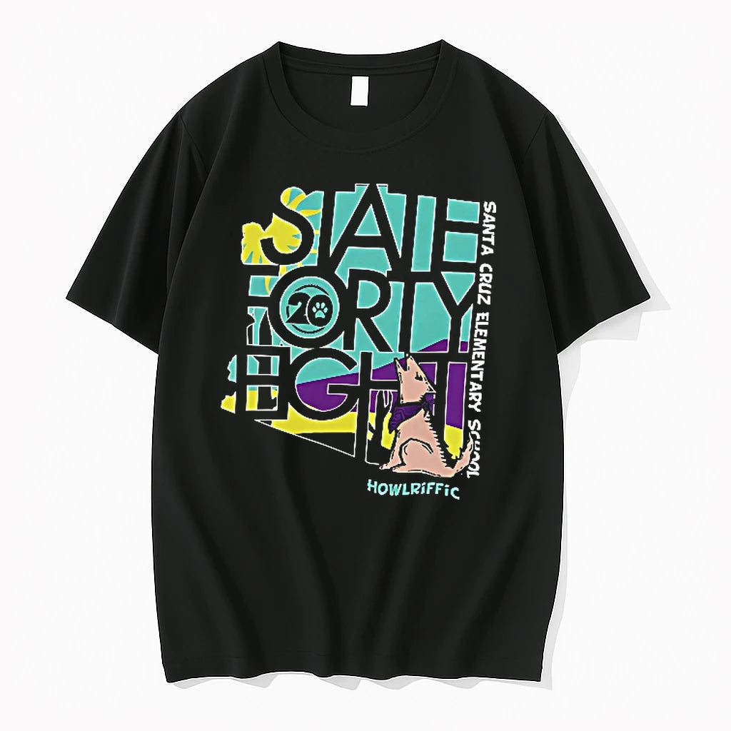 Officials Santa Cruz Elementary School State Forty Eight Howlrific T Shirt Sweater