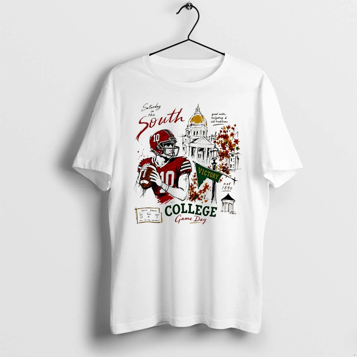 Officials Saturday In The South Vintage Football Tee Premium T Shirt
