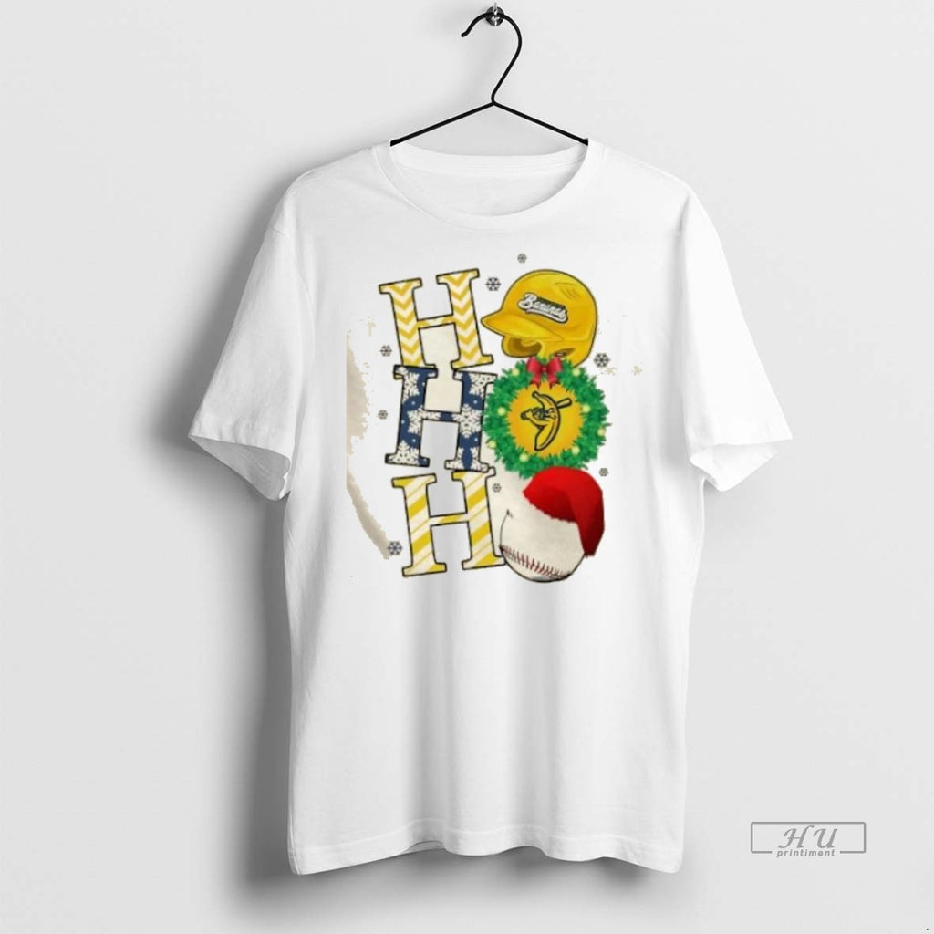Officials Savannah Bananas Baseball Ho Ho Ho Christmas Tee Shirt Sweater