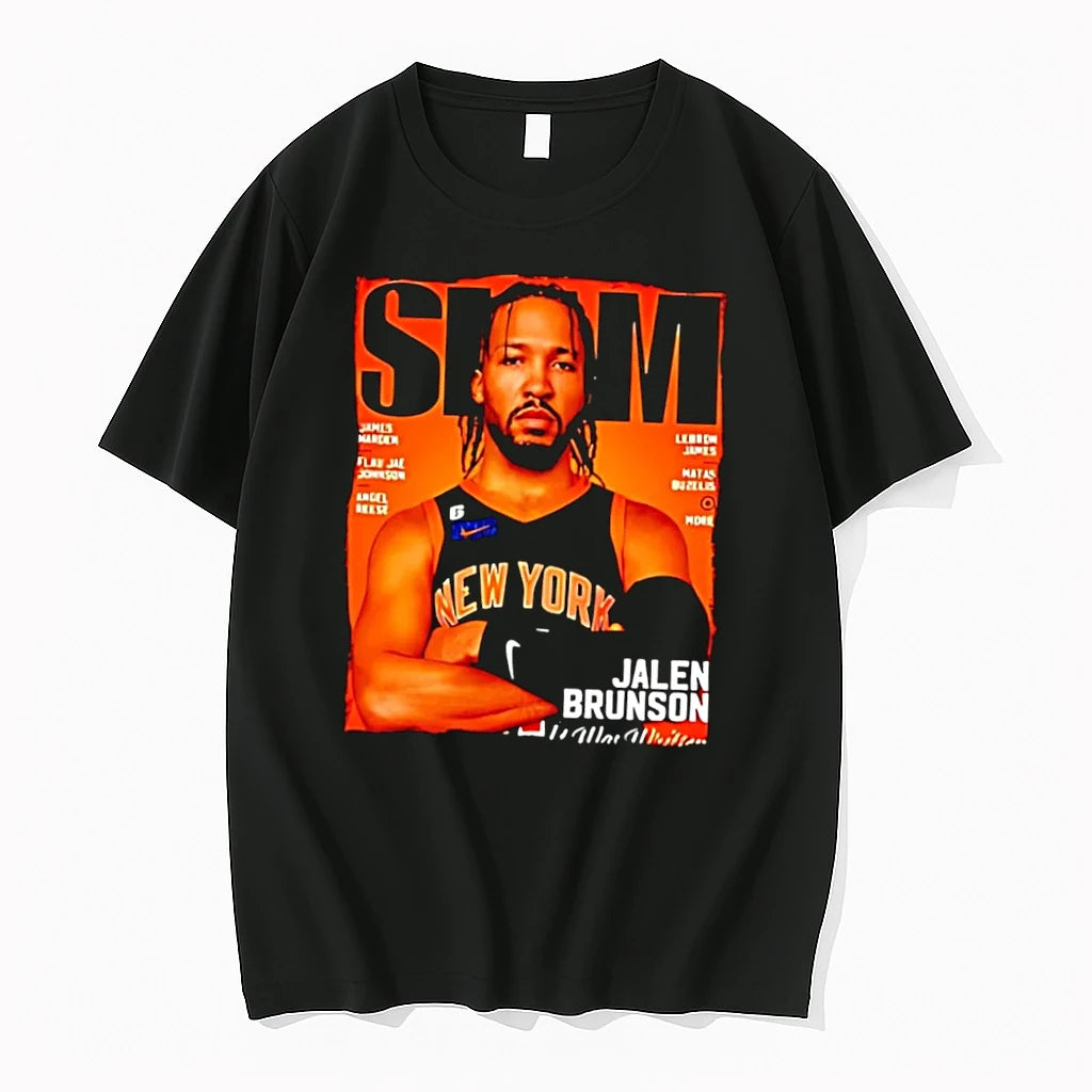 Officials Slam Magazine Jalen Brunson New York Basketball Black T Shirt Sweater