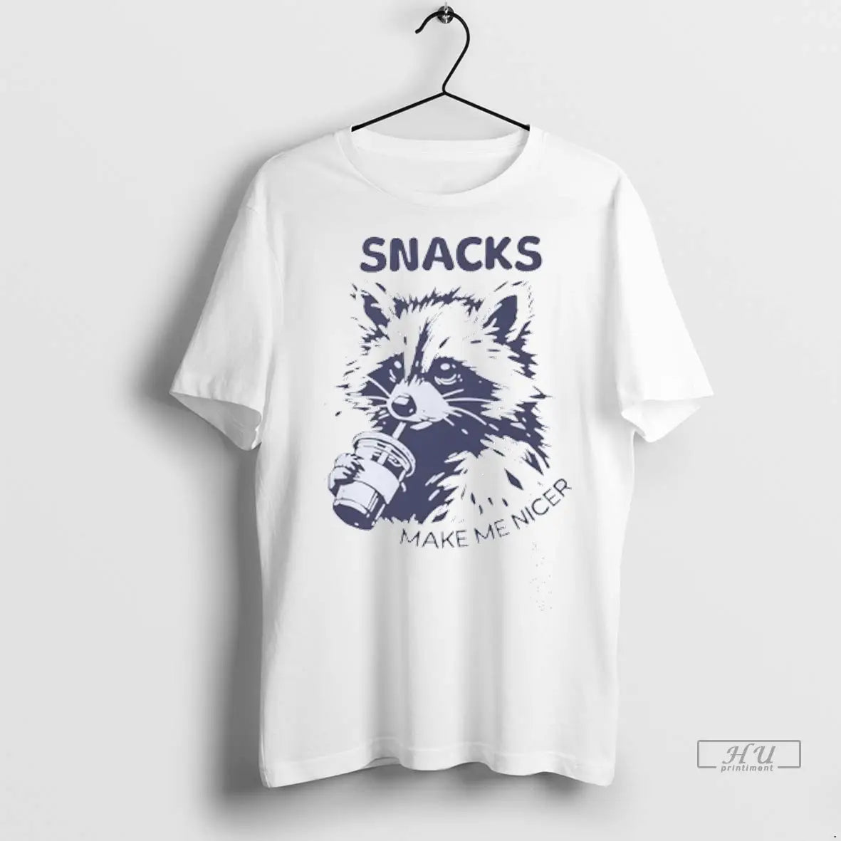 Officials Snacks Make Me Nicer Raccoon T Shirts