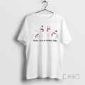 Officials Snowmen Doing Yoga Peace Love And Holiday Yoga Merry Christmas T Shirt Sweater