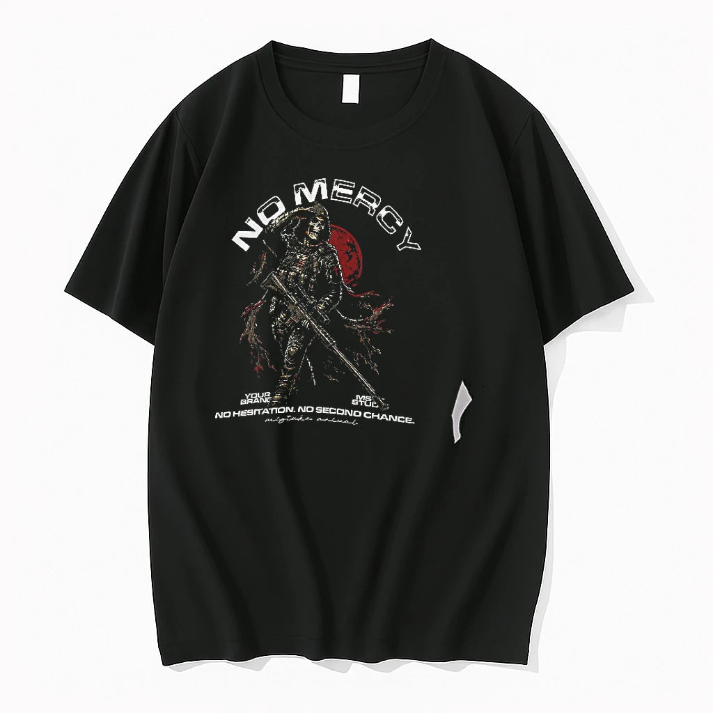 Officials Soldier Skull No Mercy No Hesitation No Second Chance T Shirt Sweater