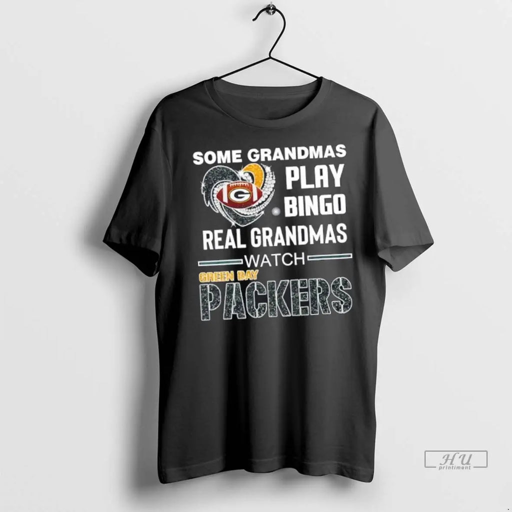 Officials Some Grandmas Play Bingo Real Grandmas Watch Green Bay Packers Football Diamond Heart
