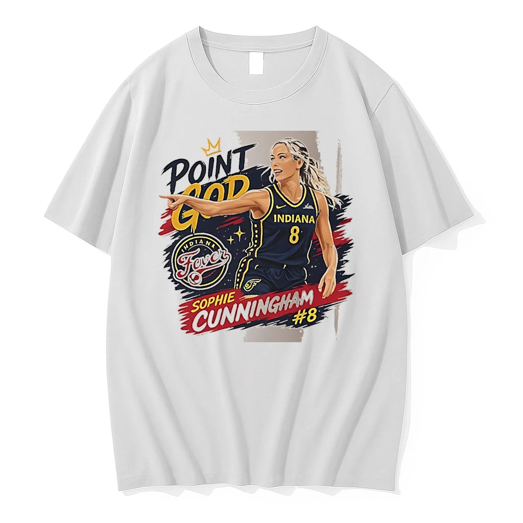 Officials Sophie Point God Number 8 And Indiana And Fever White Premium T Shirt
