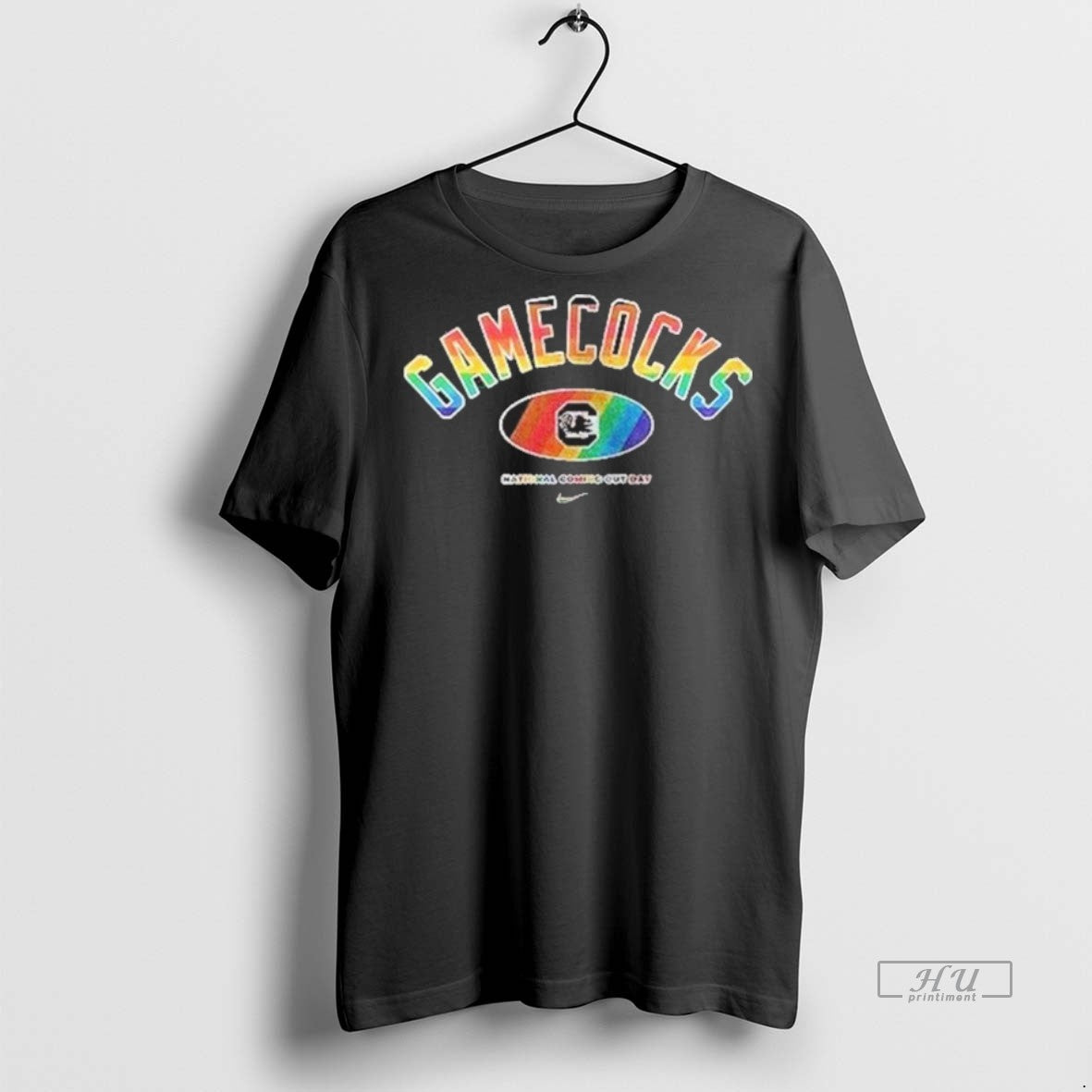 Officials South Carolina Gamecocks Lgbt Pride 2025 National Coming Out Day Logo Tee Shirt Sweater