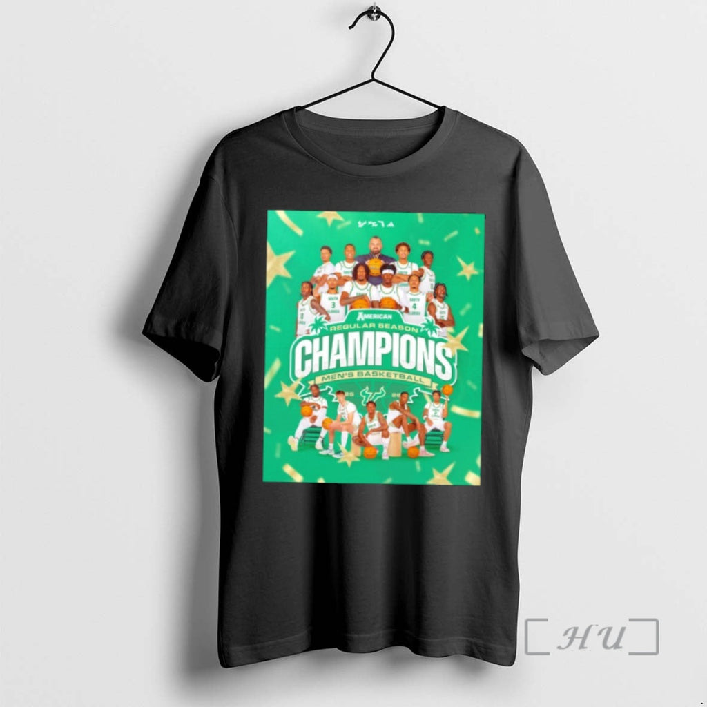 Officials South Florida Bulls 2026 Aac Mens Basketball Regular Season Champions Premium T Shirts Sweater