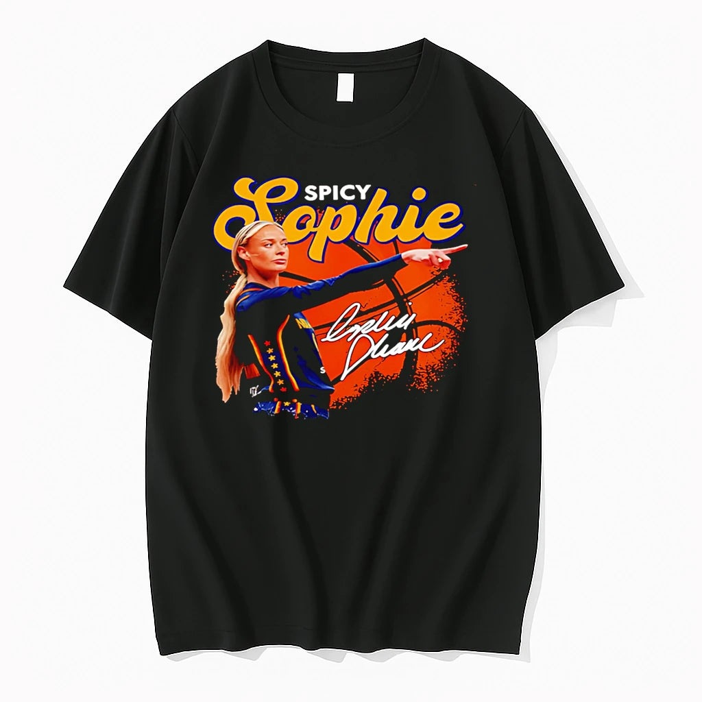 Officials Spicy Sophie And Lexie Hull Indiana Fever Basketball Premium T Shirt