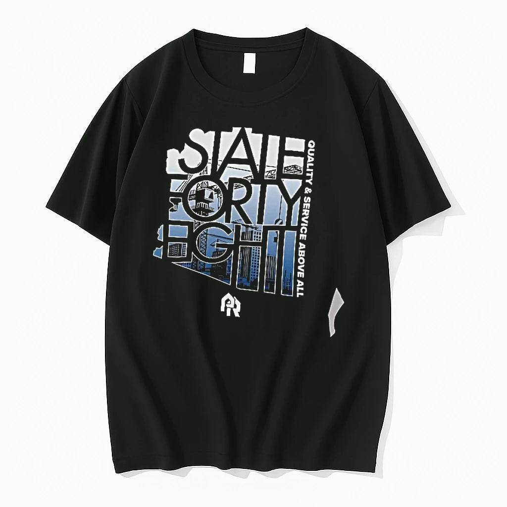Officials State Forty Eight Quality And Service Above All Arizona Construction Skyline T Shirt Sweater