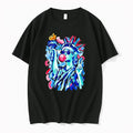 Officials Statue Of Liberty Blowing Bubble Gum Sunglasses Pop Black T Shirt Sweater