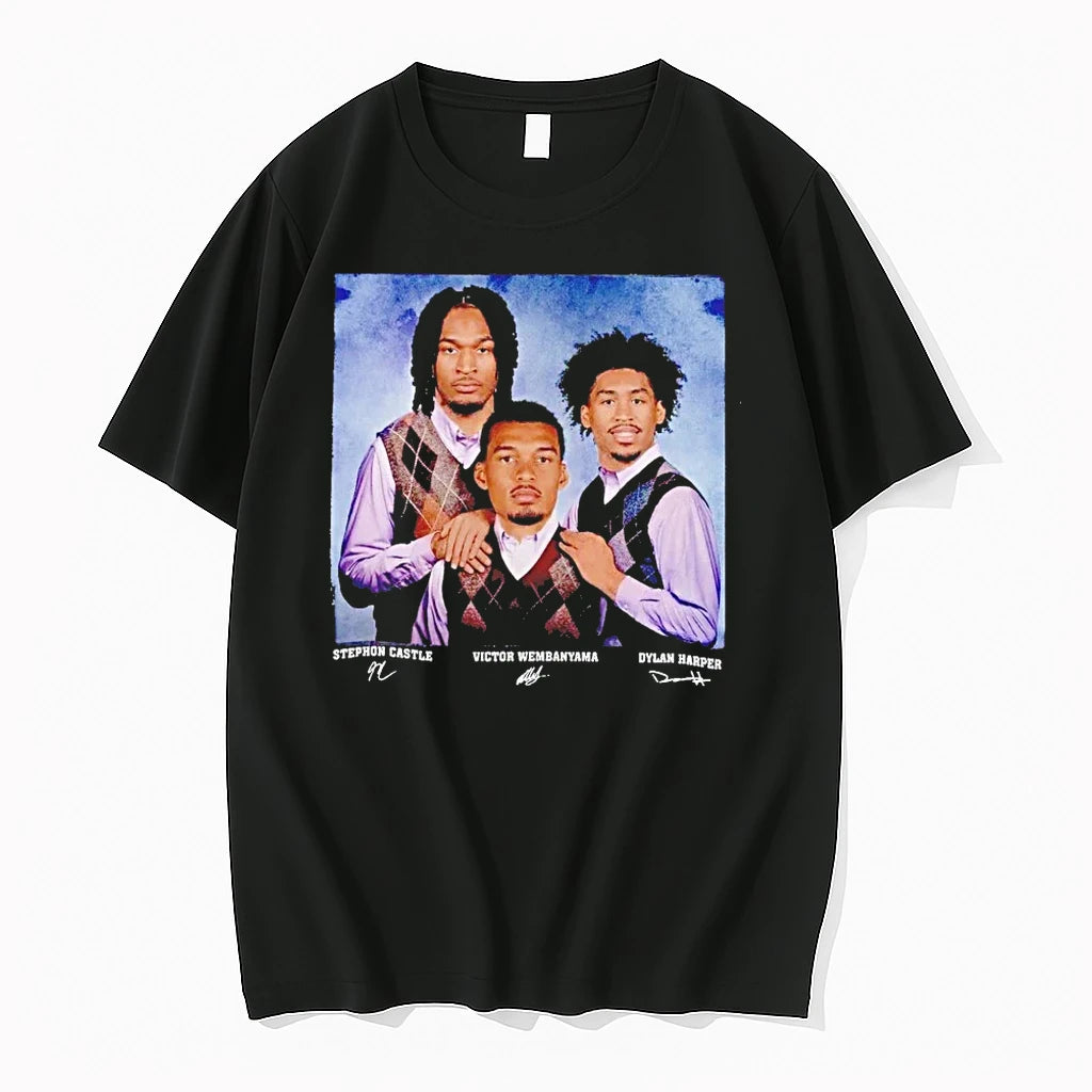 Officials Stephon Castle Victor Wembanyama Dylan Harper Step Brothers T Shirt Sweater
