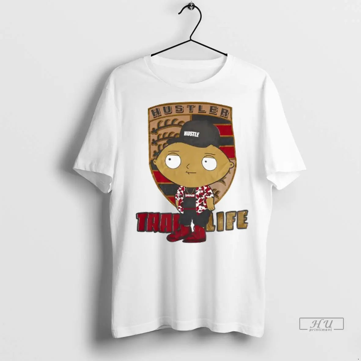 Officials Stewie Griffin Hustler Savage Trap Life Ladies T Shirts