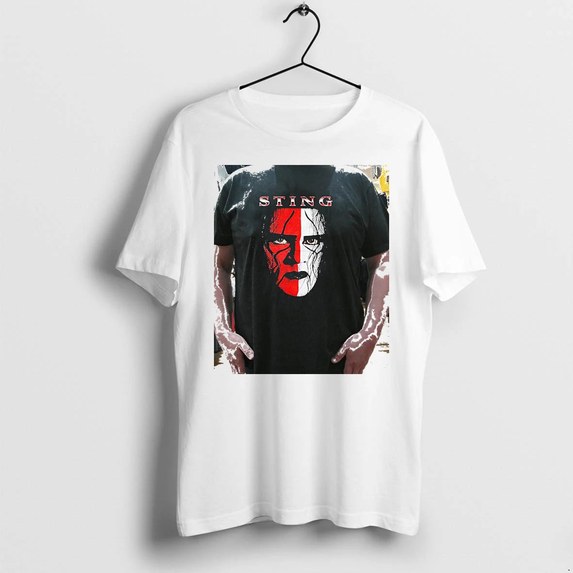 Officials Sting Professional Wrestling Face Paint Portrait Premium T Shirt