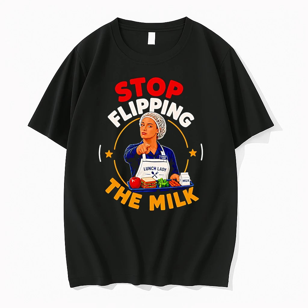 Officials Stop Flipping The Milk Lunch Lady T Shirt Sweater