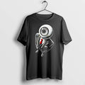 Officials Surreal Eyeball Head Businessman Suit Red Tie Overhead View Mens Premium T Shirt