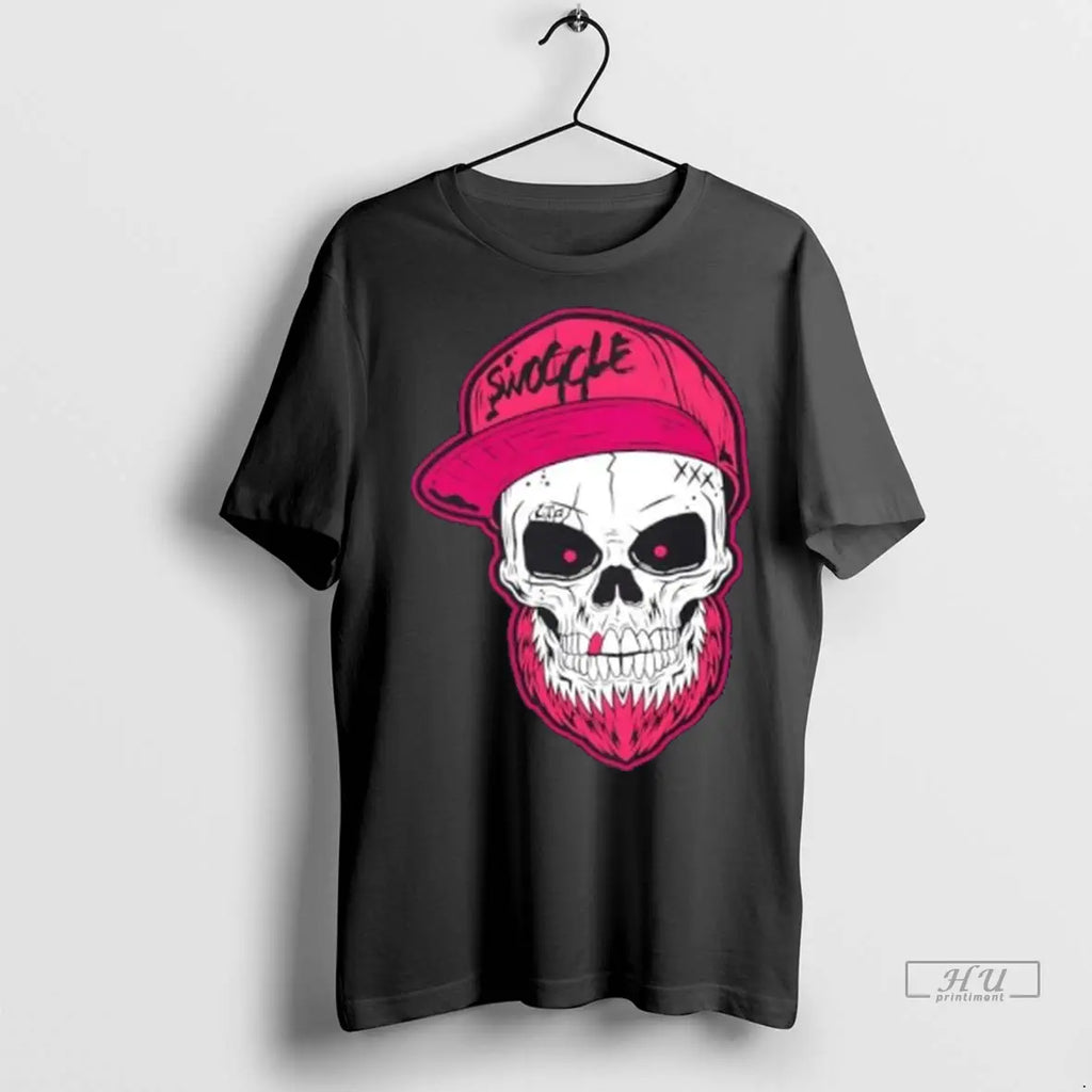 Officials Swoggle Pink Skull T Shirts