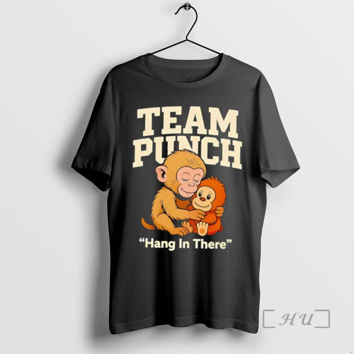 Officials Team Punch Hang In There Brown Monkey Hugging Monkey