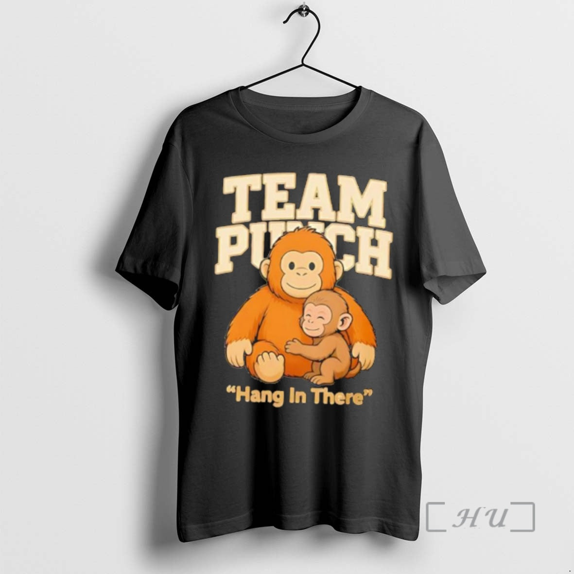Officials Team Punch Hang In There Orange Monkey Hugging Monkey