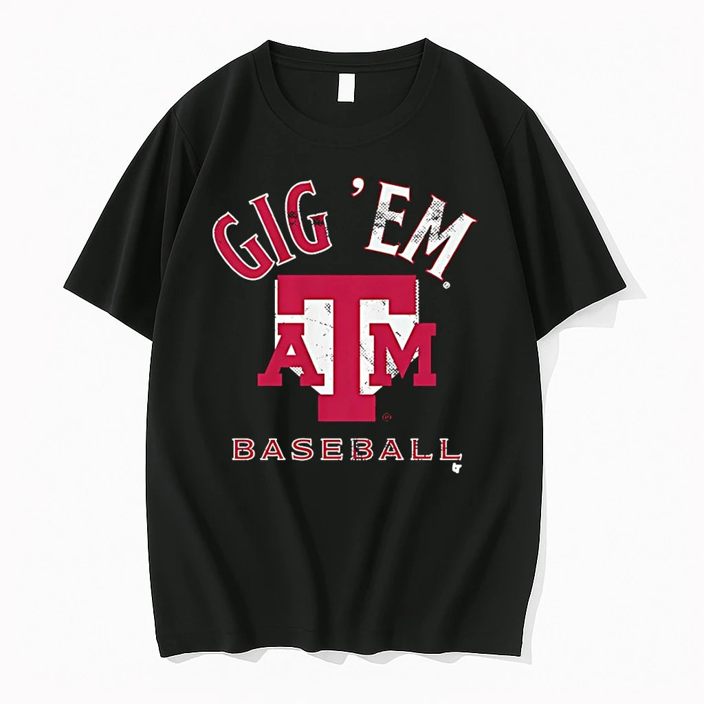 Officials Texas Am Aggies Baseball Gig Em Retro T Shirt Sweater