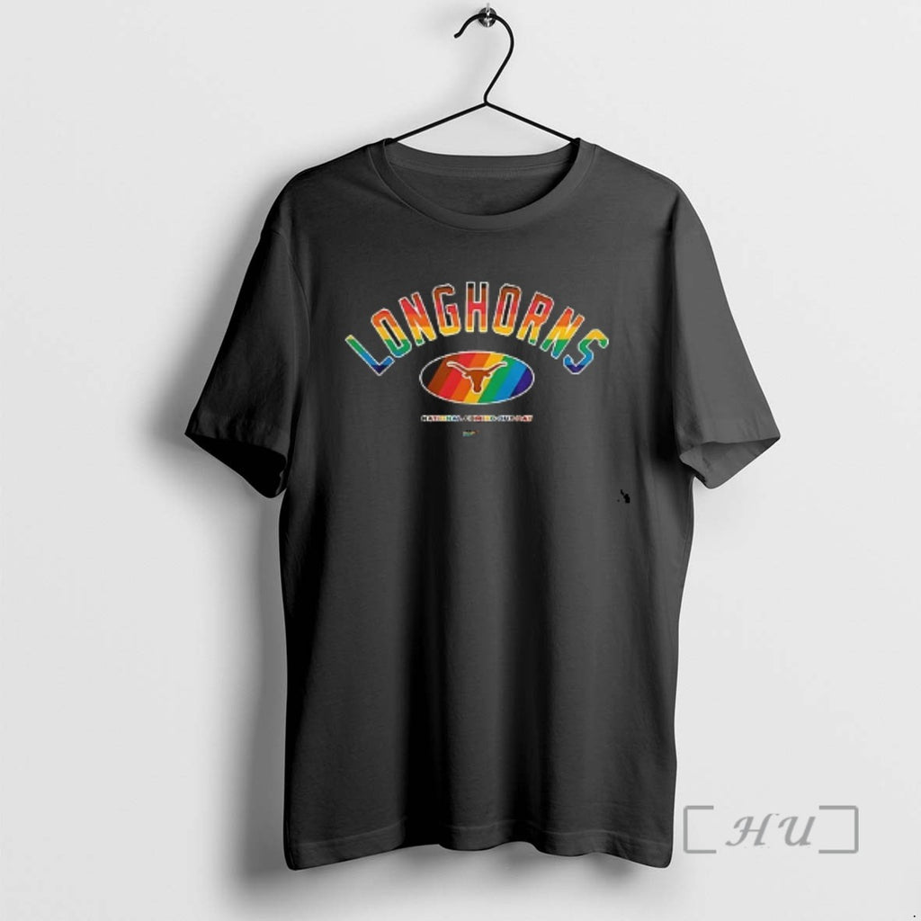 Officials Texas Longhorns Lgbt Pride 2025 National Coming Out Day Logo Tee Shirt Sweater