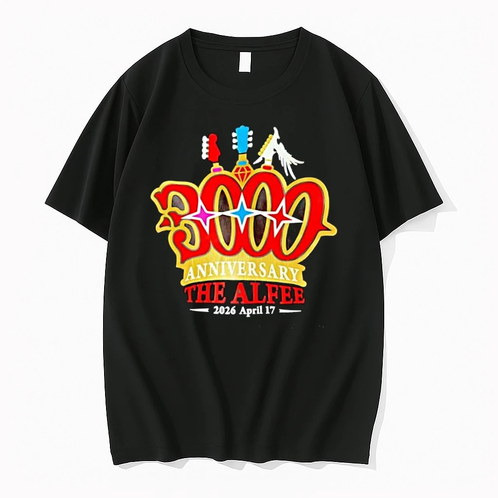 Officials The Alfee 3000 Anniversary 2026 April 17 Concert Commemorative Premium T Shirt