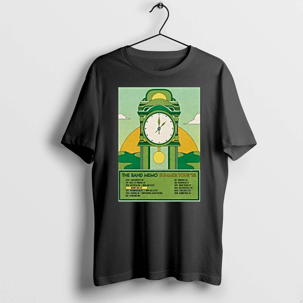 Officials The Band Memo Summer 2026 Tour Black T Shirt Sweater