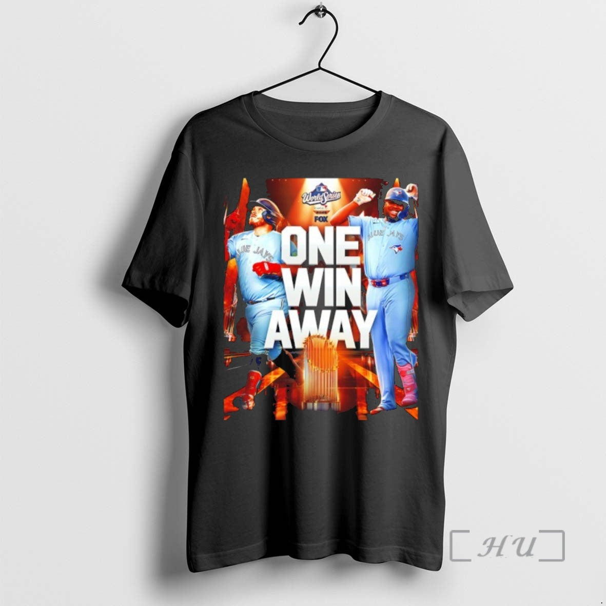 Officials The Toronto Blue Jays 2025 World Series One Win Away T Shirt Sweater