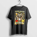 Officials Third Grade Rocks Raccoon Teacher Back To School Tee Premium T Shirt