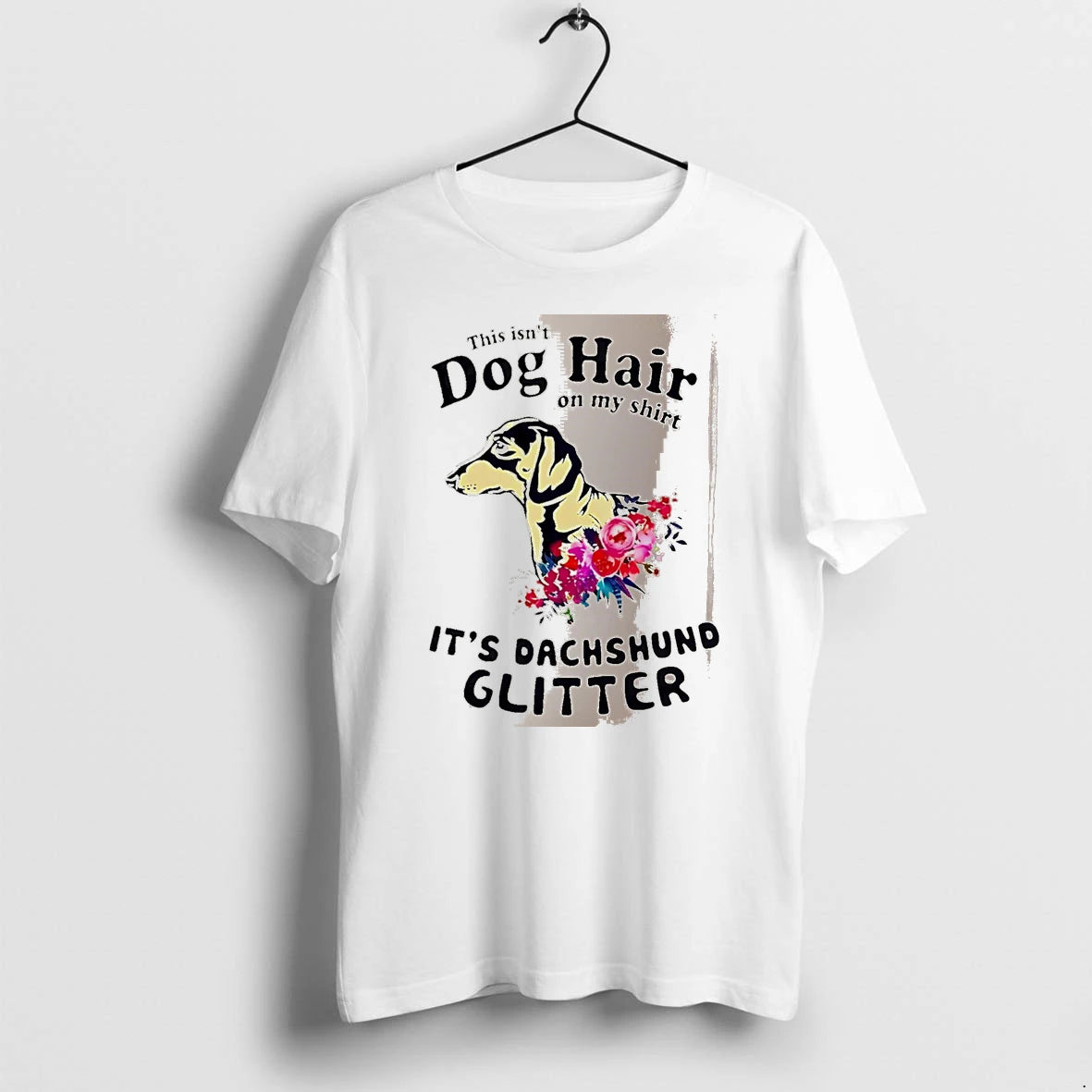 Officials This Isnt Dog Hair On My Its Dachshund Glitter Dachshund White
