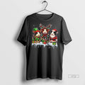 Officials Three Elf Reindeer Santa Guinea Pigs Lovely Christmas Lights Animal Premium Tee Shirt Sweater